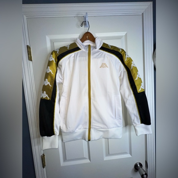 Kappa Jackets & Coats Kappa 222 Banda Anniston Small White Black